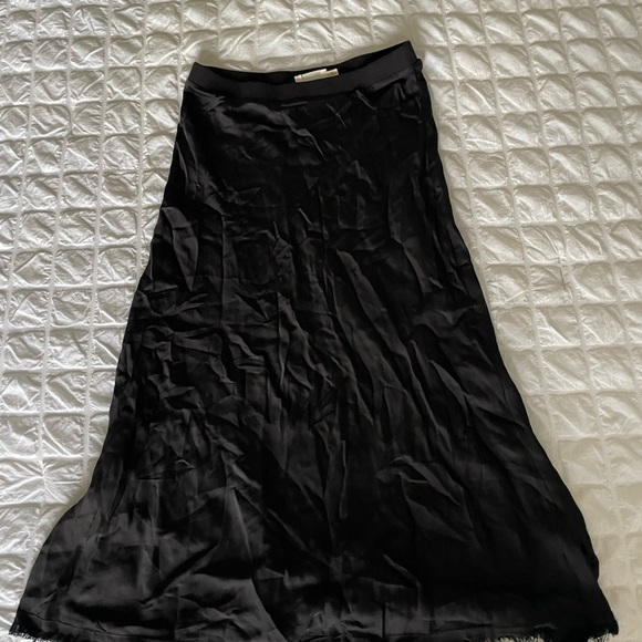 Nation LTD black Mabel satin midi skirt - Picture 5 of 10